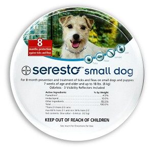 קולר סרסטו נגד פרעושים וקרציות לכלבם קטנים - Seresto Small Dog